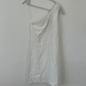 NWT White One Shoulder Dress